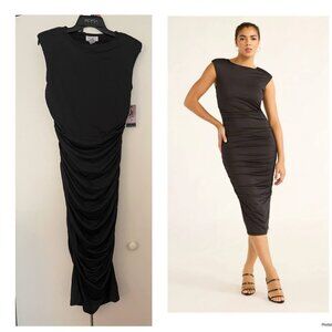 NWT Sofia Jeans Women's Sleeveless Open Back Midi Dress, Size M